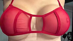 Italian big tits milf artemisia love shows her juicy boobs in bra