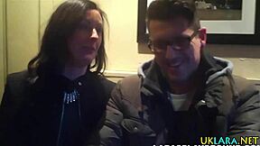 Stockings milf sucks a big british cock in high definition