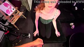 18 year old ginger stuns everyone with public blowjob at game night