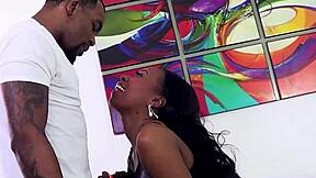 Rome major face fucks mocha menage before pounding