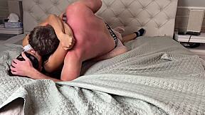 She Tries To Tie His Hands On Bed