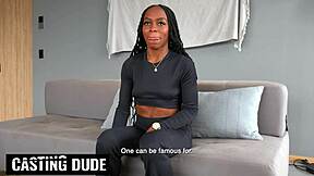 Big ass ebony latina tight anal stretched pov in fake modeling casting