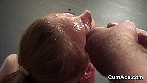 Nasty Beauty Gets Cum Shot On Face