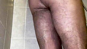 Im taking a shower with a chastity belt on my penis