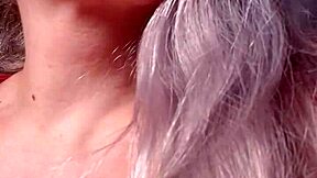 bimbo red lipgloss captivated webcam session with red lips worship