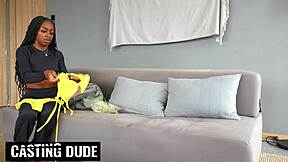 Big ass ebony latina tight anal stretched pov in fake modeling casting