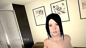 ladouche new trailer shows redhead shower game