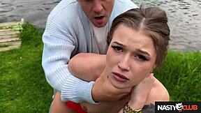 olivia sparkle has outdoor sex with stranger