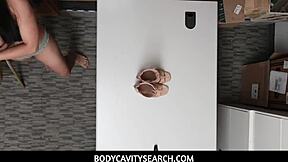 bodycavitysearch swallows huge cock in secret office