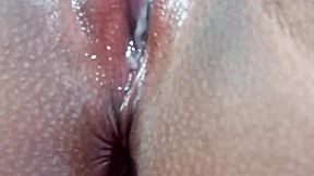 close up pov vaginal and anal exploration with oil