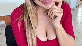 latina milf with big ass masturbates in dress
