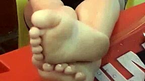 Close up feet focus