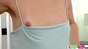 tiny tits stepsister wants stepbro advice on her ass