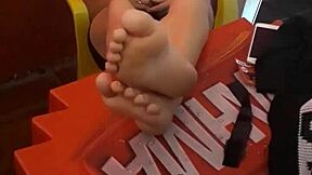 Close up feet focus