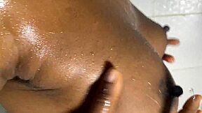shower and oil body while making you cum close up