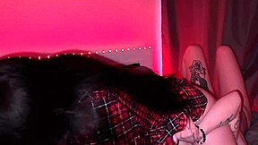 My stepsister keeps riding on my face and loudly cums fucking my tongue