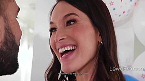 Katrina colt feels deep emotion during slippery homecoming massage with will pounder