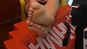 Close up feet focus
