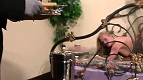 Hotel Room Service Triggers Blonde Anal Missionary