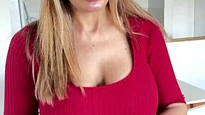 latina milf with big ass masturbates in dress