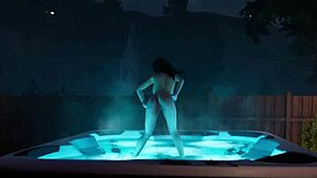 i invite her to hot tube and cum on her face