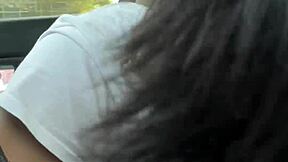 a stranger helps me transporting me and my only way to give him a sloppy blowjob