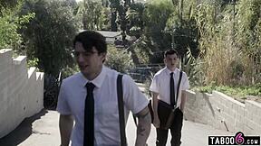 young guys try to convert huge tits granny dee williams