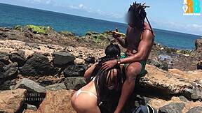 Brazilian bull fucking married on the beach?