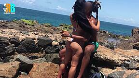 Brazilian bull fucking married on the beach?