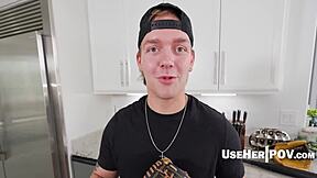Step mom gets freeused on her birthday in this pov surprise