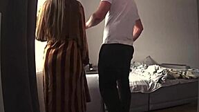 Cheating Wife Fucks Friend While Husband Works