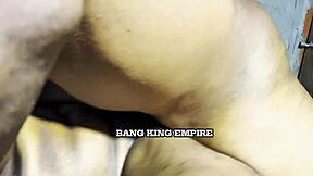 creampie handjob with naughty ebony girlfriend