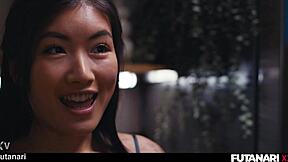 asian girl grows futa cock and fucks her japanese girlfriend