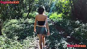 best moments fucking this blondes little ass in the woods until mouthful of cum