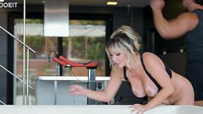 Cheating latina cant resist her fitness coach. Part 11