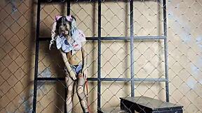 Harley Quinn uses baseball bat on her holes hard