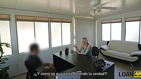 loan4k chick trabaja en un club de striptease y usa su talento para obtener un prestamo