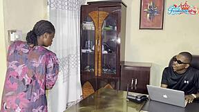 office table hardcore sex with black maid that squirts