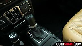 Cuckold hubby spying affair then makes wife fuck lover