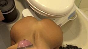blowjob pov with bbc in the bathroom amateur couple nysdel
