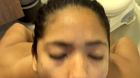 blowjob pov with bbc in the bathroom amateur couple nysdel