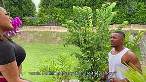 im a gardener and my bosss wife is an unfaithful ebony milf with a perfect ass who likes my big black cock