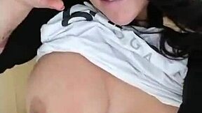 giant natural tits in sports bra