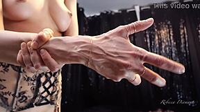 rebecca diamante shows her hands veins in topless