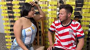 Argentina received hard fucking from american soccer player