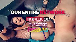 Transsexual Angel Aubrey Kate In Anal Blowbang Gangbang
