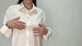 stepdaughter student cums with big wet tits after class