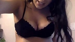 Pregnant cutie shows sexy belly