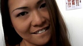 Beautiful asian girl shows off her perfect ass.