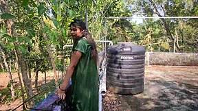 mallu couple has outdoor sex on terrace